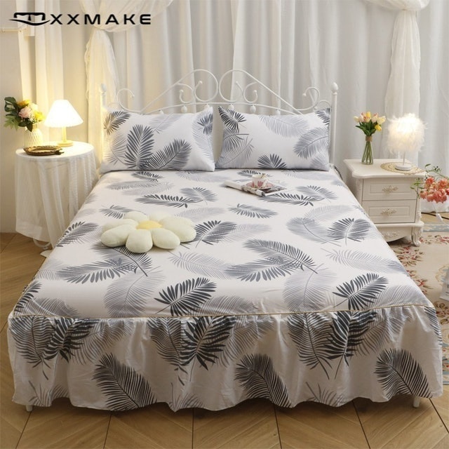 XXMake Sprei Rumbai - Pola Bulu Putih 10 Rekomendasi1 1